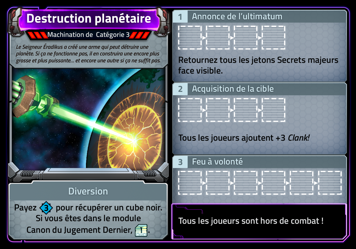 Cartes promos Clank! dans l’Espace! Renegade France
